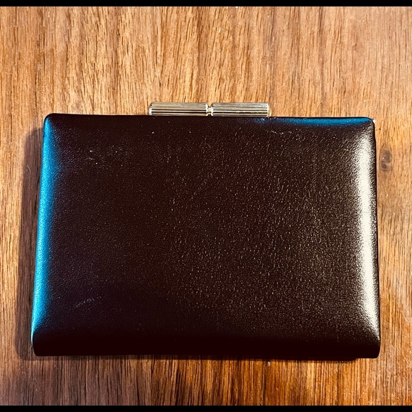 Louis Quatorze 80s vintage luxury leather snap wallet in brown - Picture 2 of 5